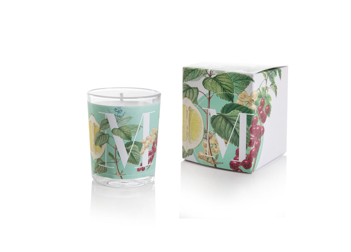 Candela Mint & leave 70 g still life con scatola