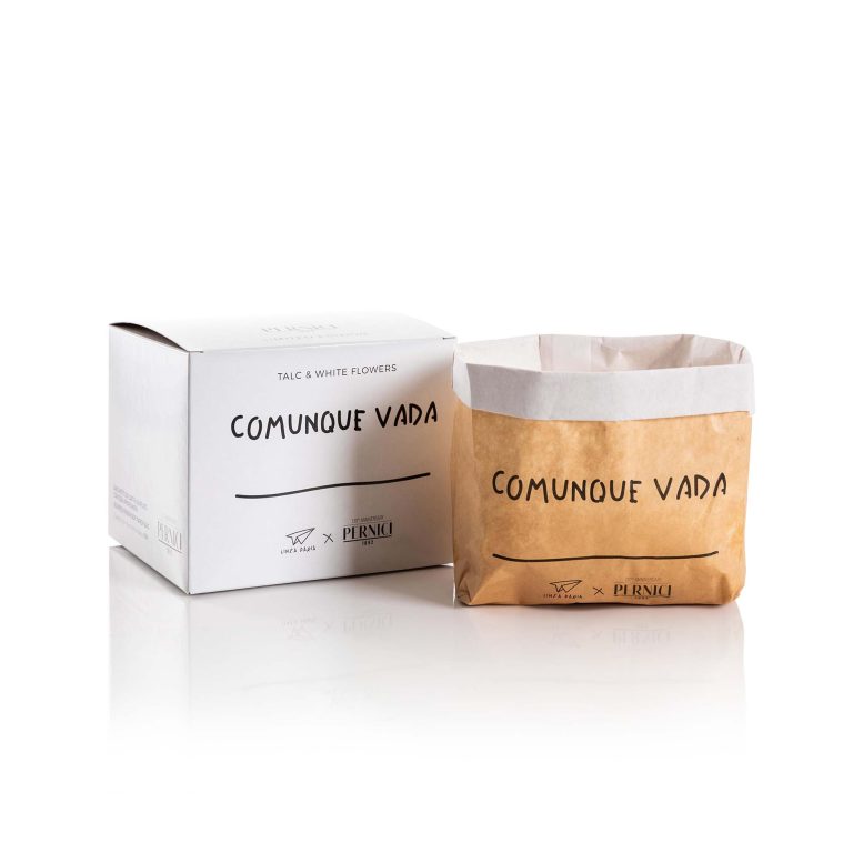 Particular scented candle "Crumpled Thoughts - However it goes still life